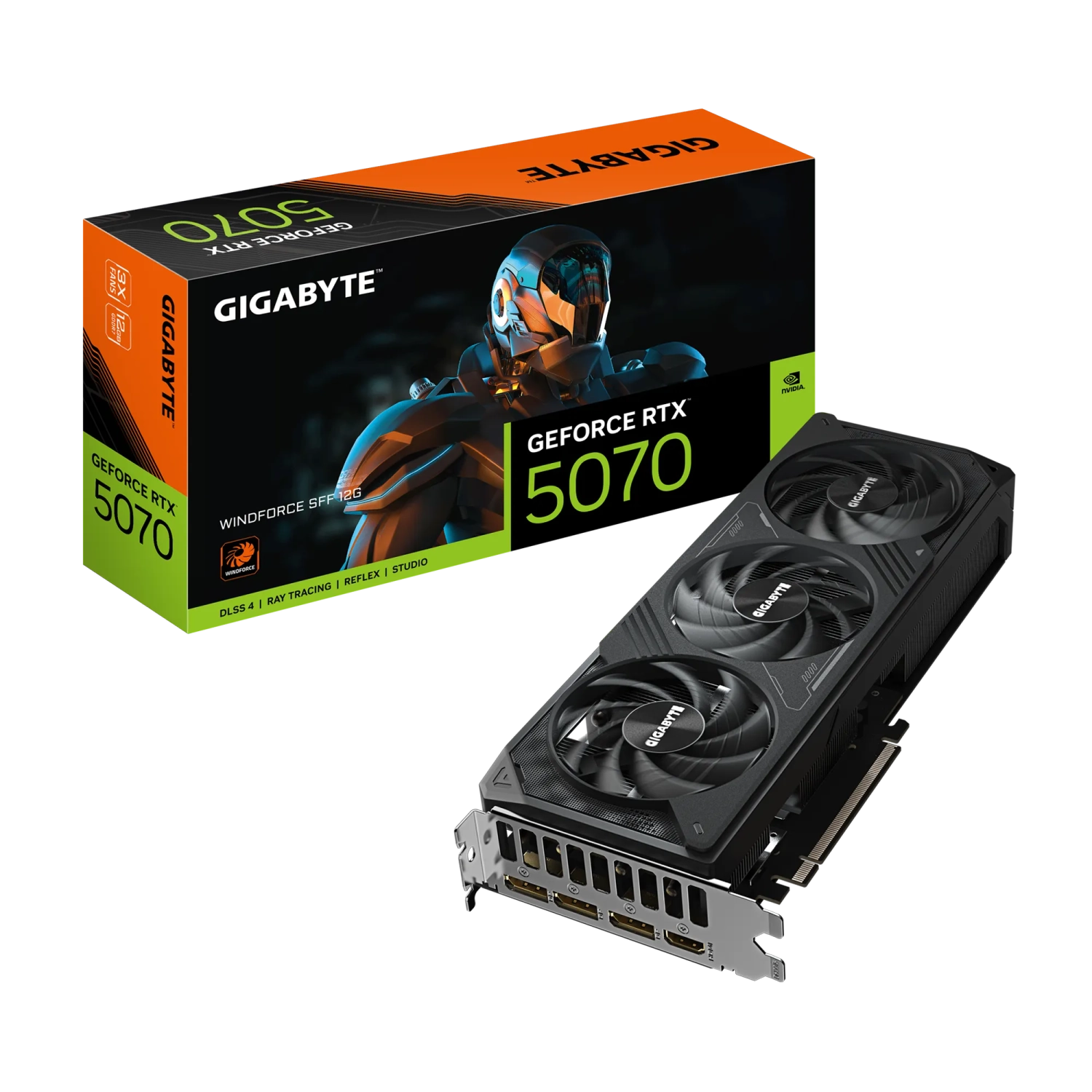 Placa De Video Gigabyte Geforce Rtx 5070 Windforce Sff 12g