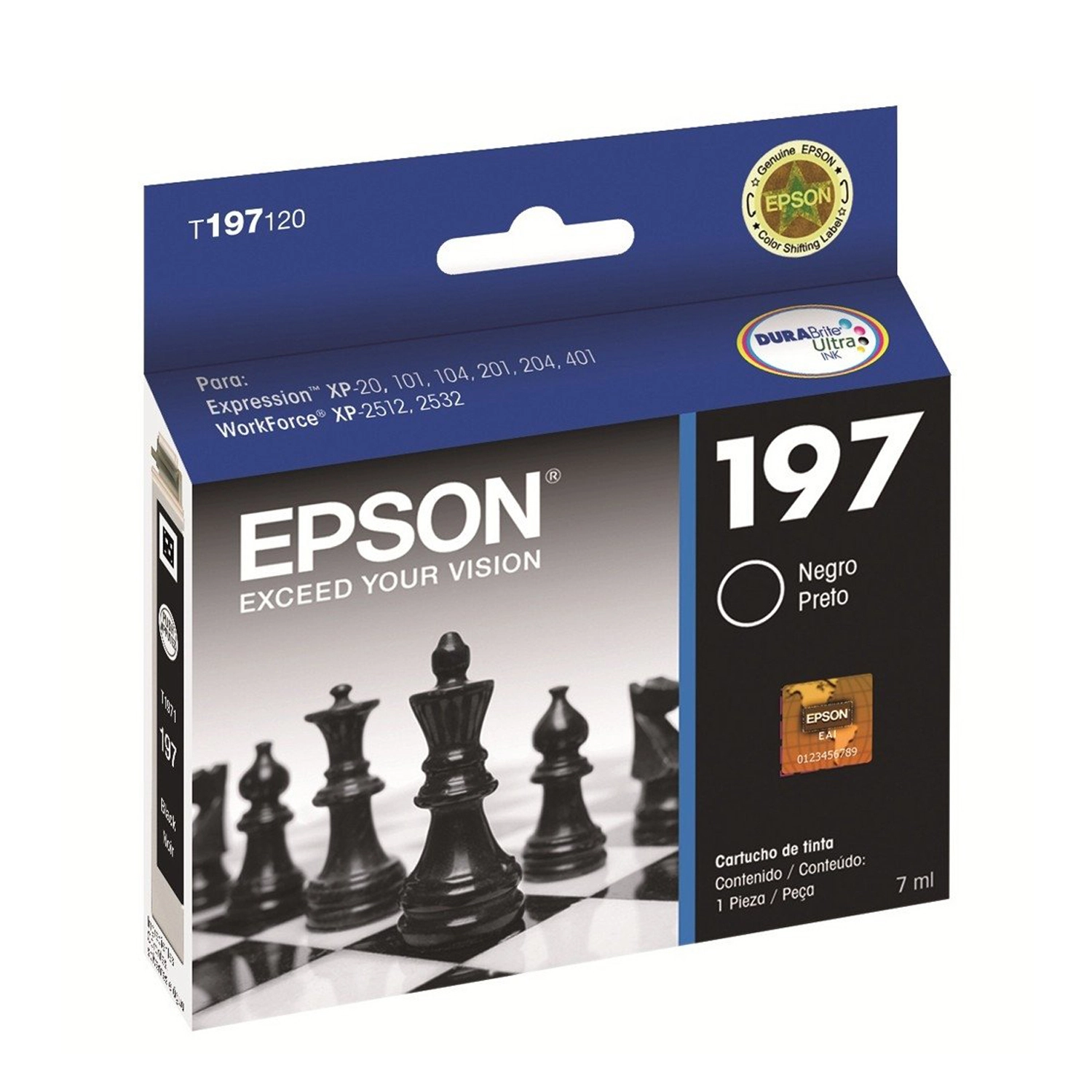 Cartucho De Tinta Epson 197 Negro