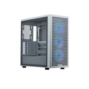 Gabinete Cooler Master Elite 502 Mid Tower 3 Fans Argb Tempered Glass White S/fuente