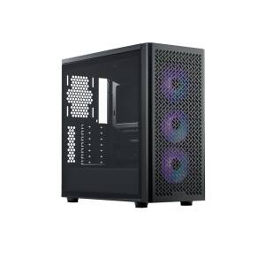 Gabinete Cooler Master Elite 502 Mid Tower 3 Fans Argb Tempered Glass Black S/fuente