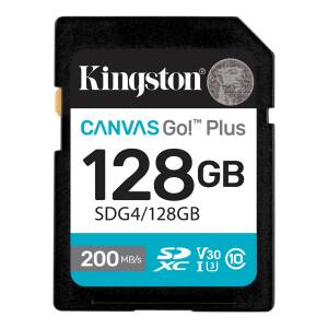 Tarjeta De Memoria Kingston Canvas Go Plus Gen4 Microsdxc 128gb Uhs-i U3 V30 200mb/s C/adaptador