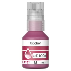 Botella De Tinta Brother Btd100 Color Magenta