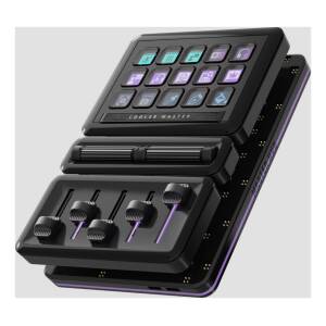 Controlador Streaming Modular Cooler Master Masterhub Stream Kit 15 Teclas Faders Y Rollers Usb