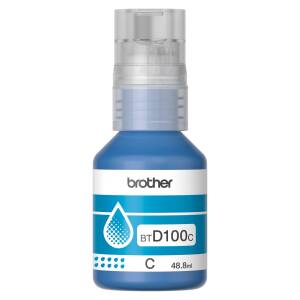 Botella De Tinta Brother Btd100 Cian