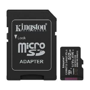 Tarjeta De Memoria Kingston Canvas Select Plus Microsdxc 512gb Gen3 A1 150mb/s C/adaptador