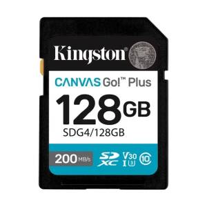 Tarjeta De Memoria Kingston Canvas Go Plus Sdxc 128gb Gen4 C10 Uhs-i U3 V30 200mb/s