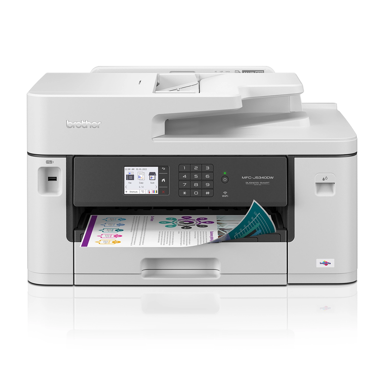 Impresora Brother Mfcj5340dw Multifunción Laser