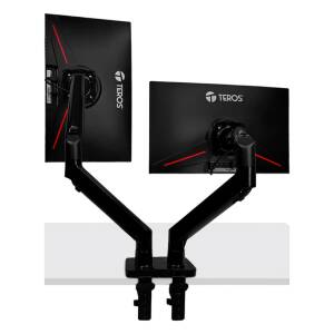 Soporte Doble Monitor Teros Te-7114 Brazo Articulado 22" A 32"