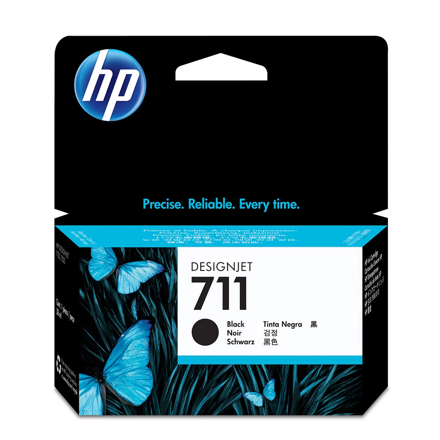 Cartucho De Tinta Plotter Hp 711 Negra