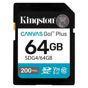 Tarjeta De Memoria Kingston Canvas Go Plus 64gb G4