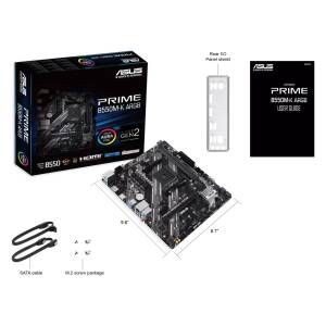 Motherboard Asus Prime B550m-k Argb Am4 Ddr4