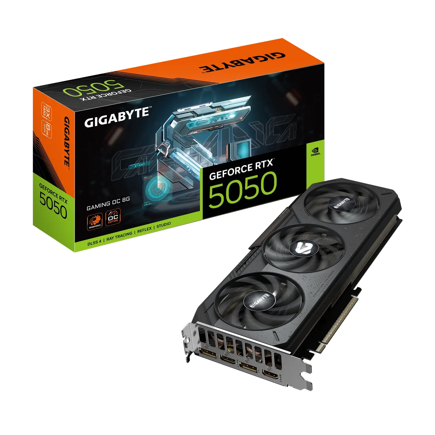 Placa De Video Gigabyte Nvidia Geforce Rtx 5050 Gaming Oc 8g