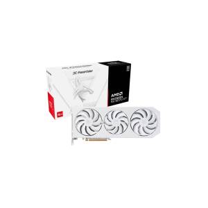 Placa Powercolor Hellhound Spectral White Amd Radeon Rx 9070 Xt 16gb Gddr6