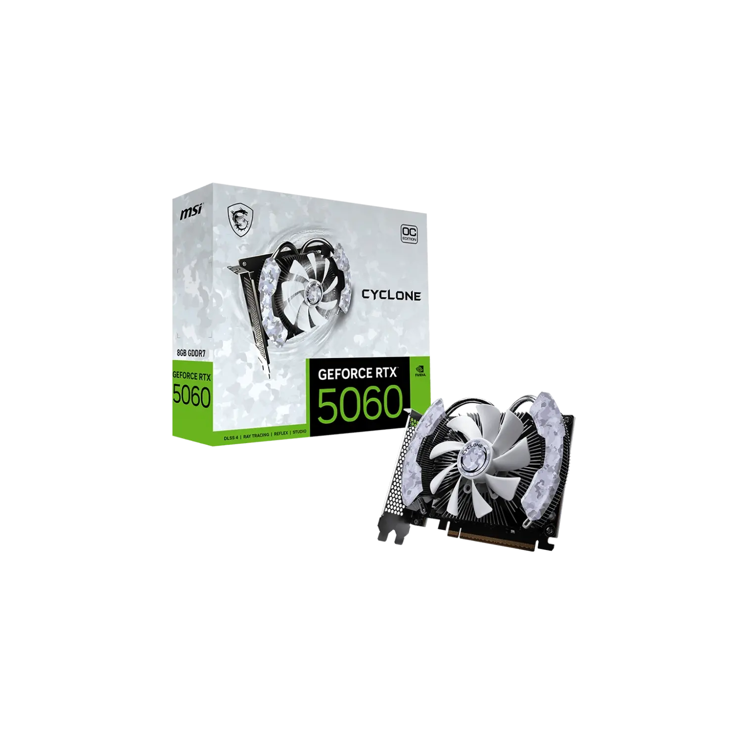 Placa De Video Msi Geforce Rtx 5060 8g Cyclone Oc