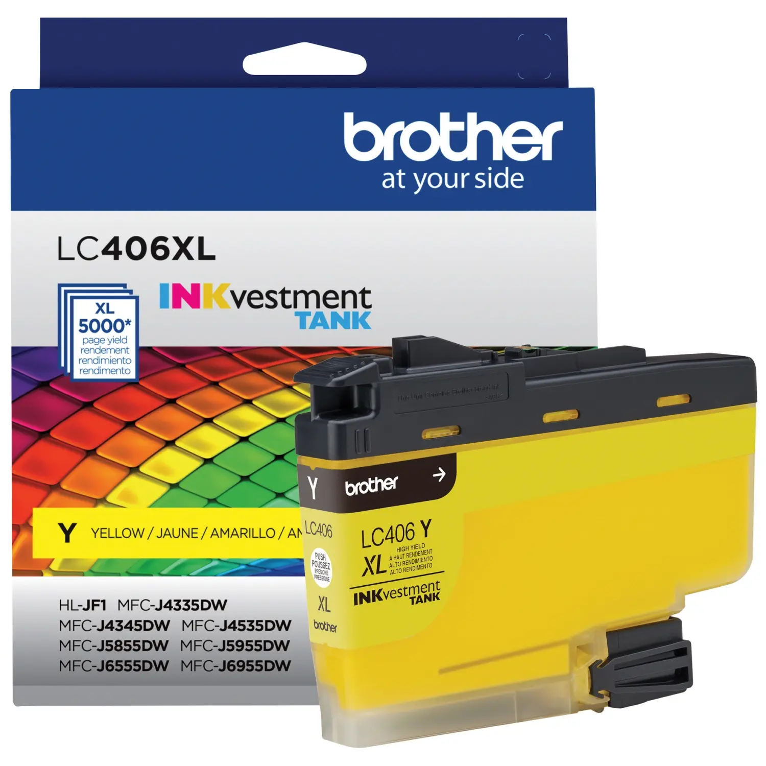 Cartucho De Tinta Brother Lc406xlys Amarillo