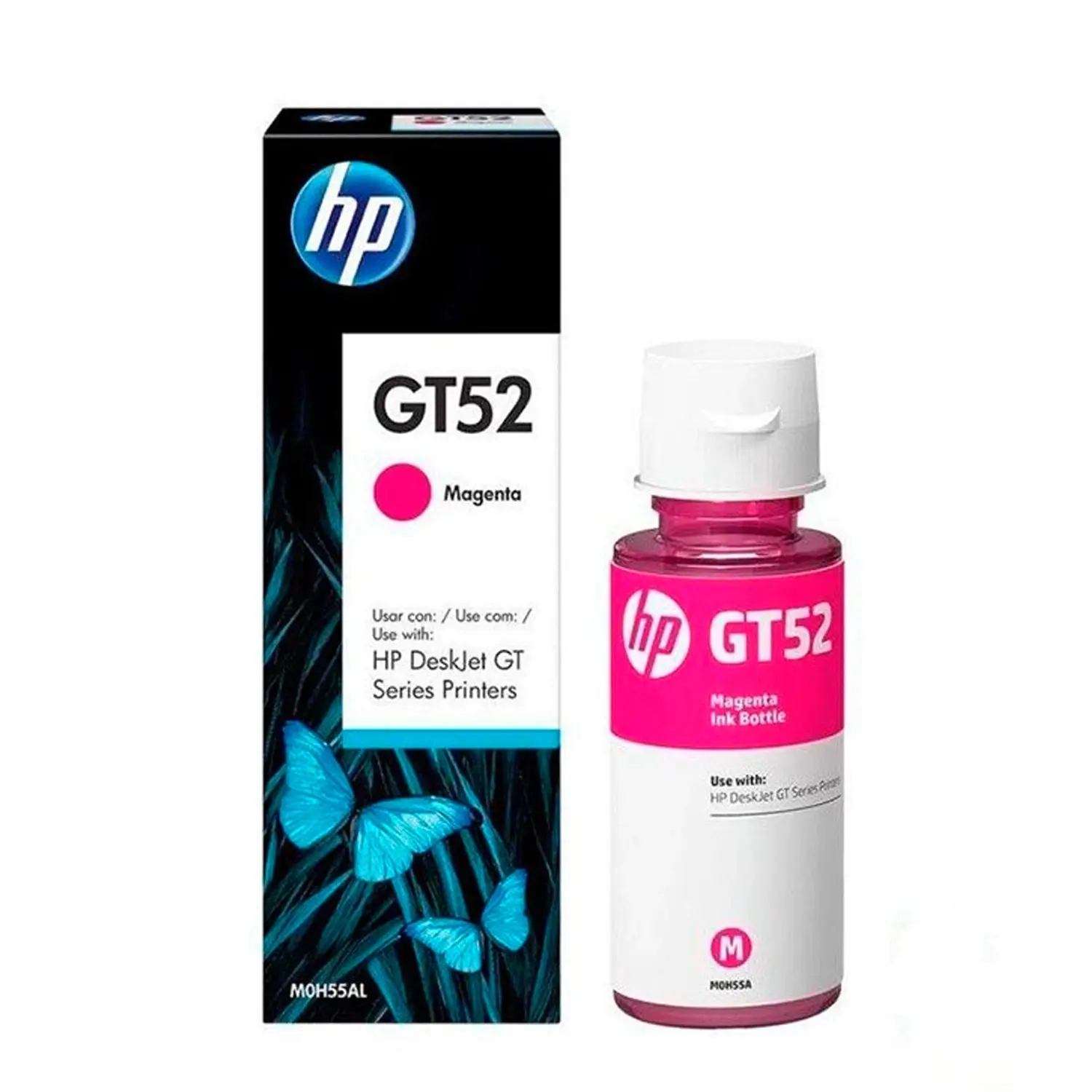 Botella De Tinta Hp Gt52 Magenta