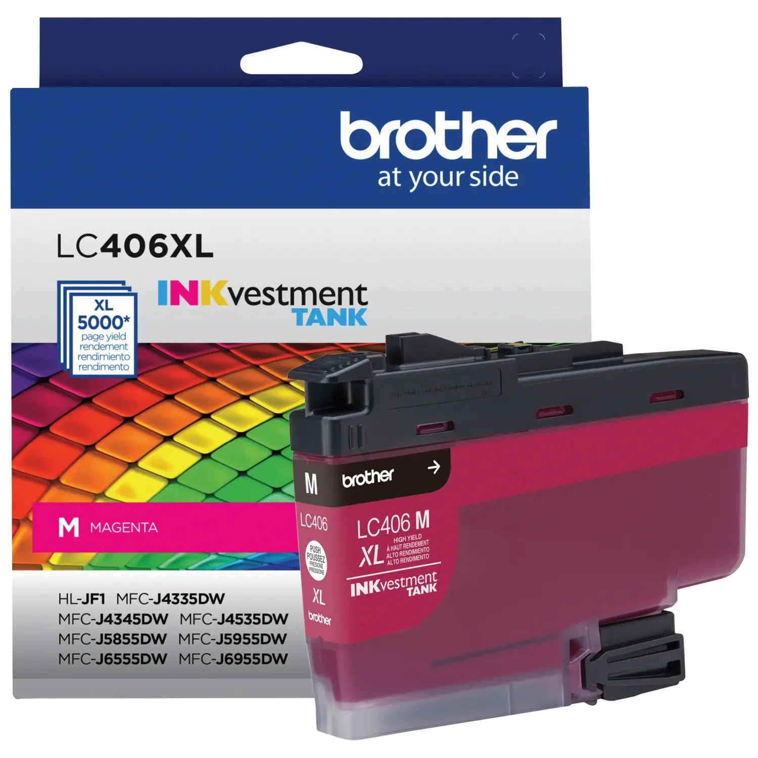 Cartucho De Tinta Brother Lc406xlms Magenta