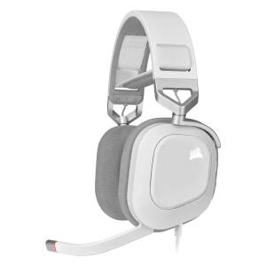 Auricular Gaming Cableado Corsair Hs80 Rgb Usb, Blanco