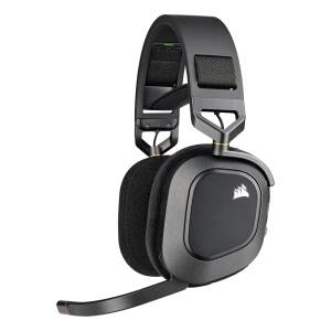 Auricular Gaming Corsair Hs80 Rgb Wireless Con Audio Espacial - Carbón