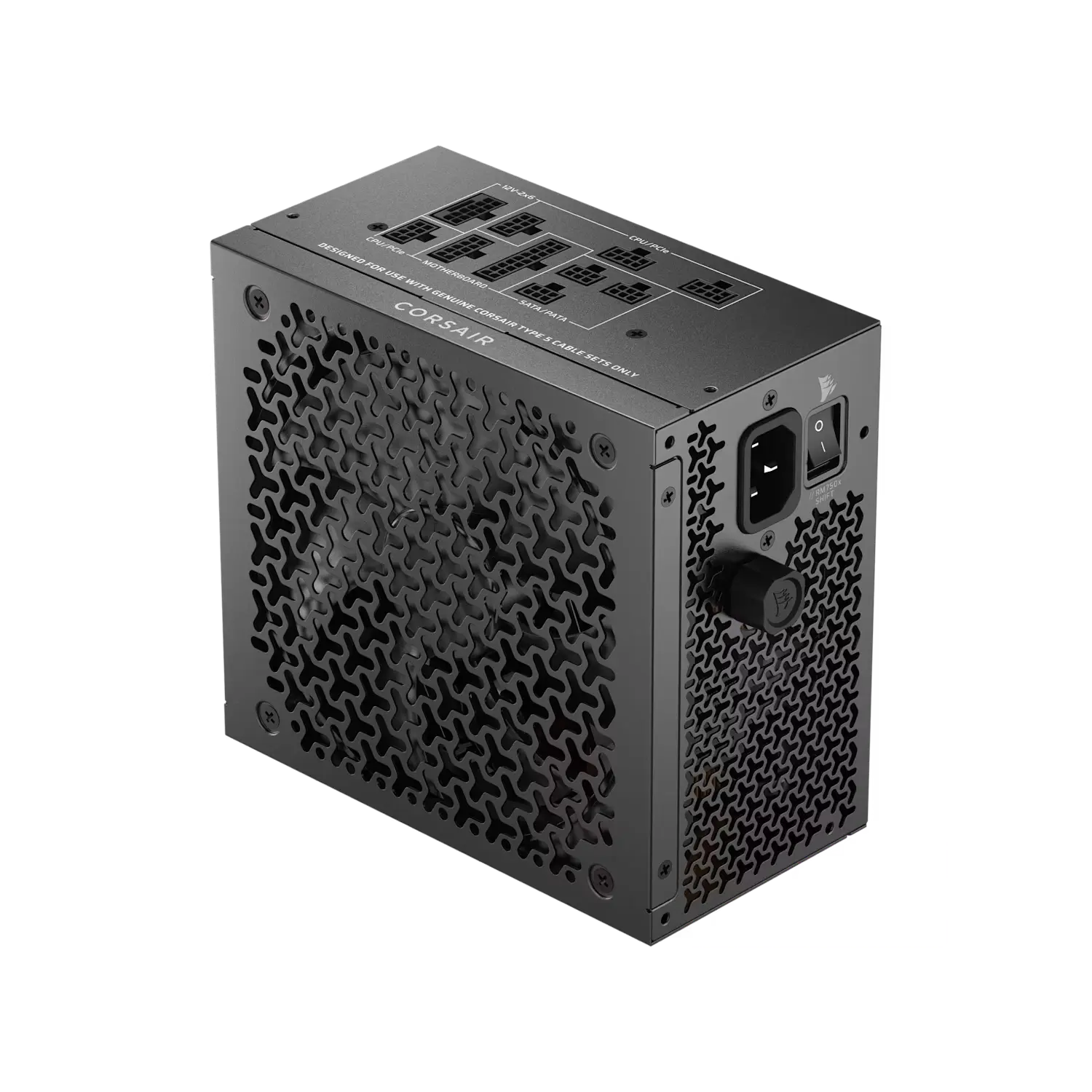 Fuente Corsair Rm750x Shift 750w Atx 3.1 Pcie 5.1 Full Modular Conexión Lateral