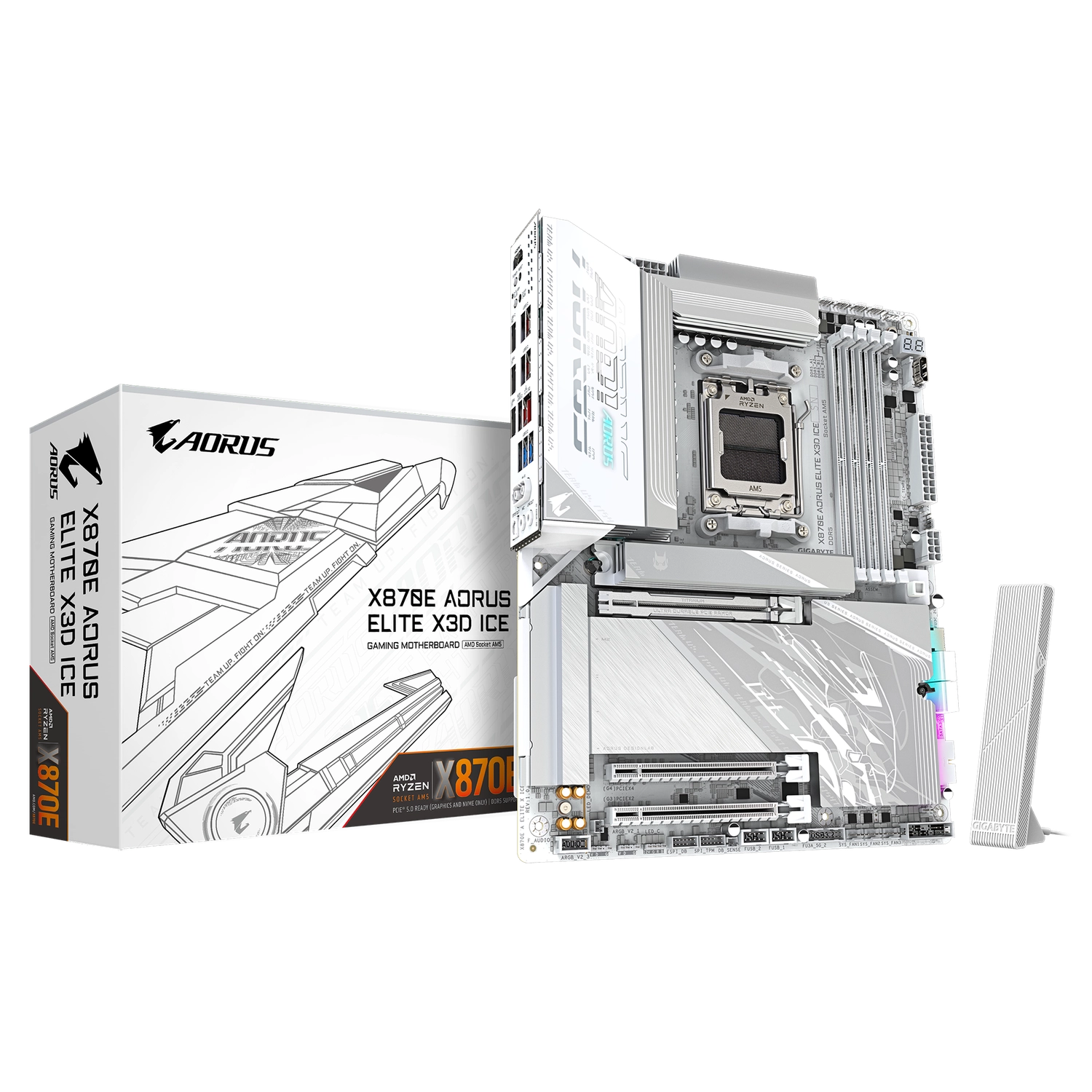 Motherboard Gigabyte X870e Aorus Elite X3d Ice Am5 Ddr5