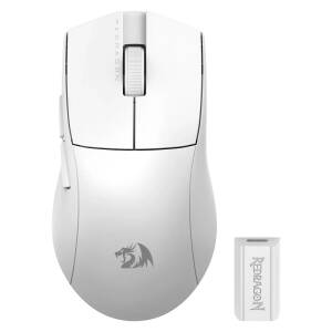 Mouse Inalámbrico Redragon King M916 Pro 4k Blanco
