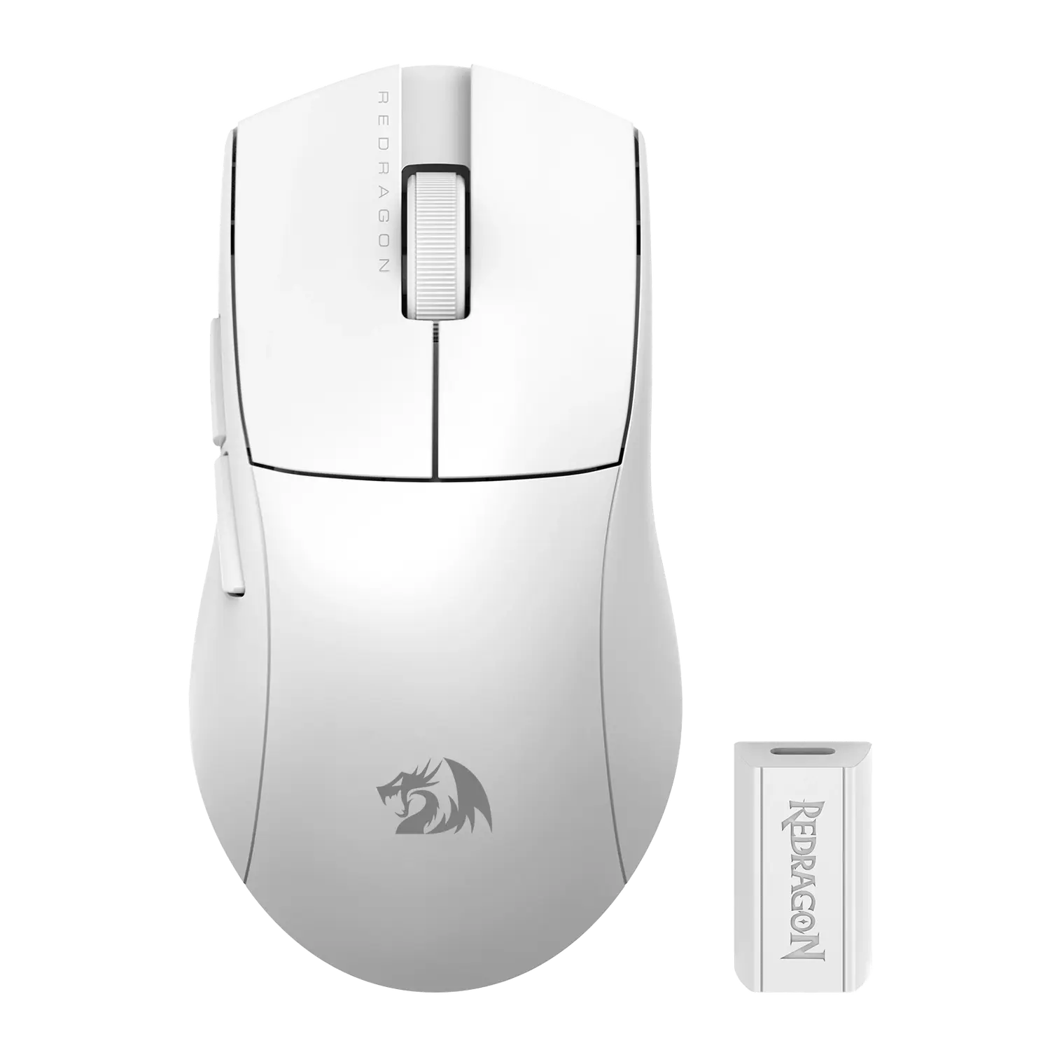 Mouse Inalámbrico Redragon King M916 Pro 4k Blanco
