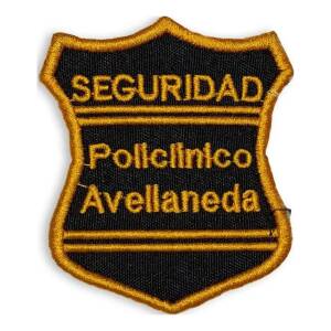 Escudo Bordado Seguridad Clinica Avellaneda