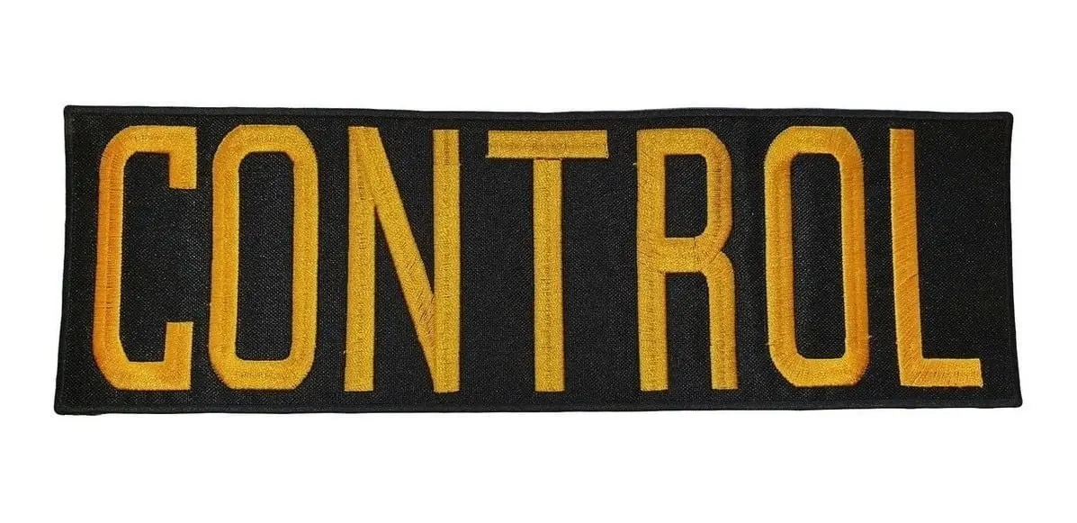 Parche Espalda Bordado Seguridad Control