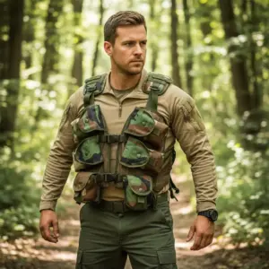 Chaleco Táctico Modelo Cmn Camuflado