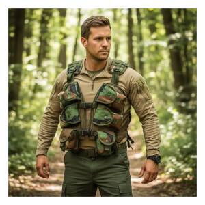 Chaleco Táctico Modelo Cmn Camuflado