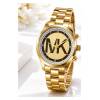 Reloj Pulsera Dorado Con Estética Urbana Mk – Brillo Y Estilo
