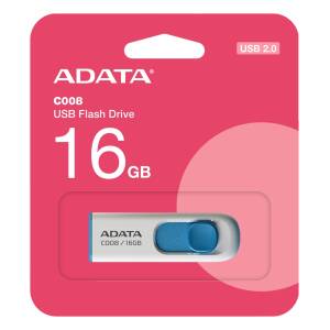Pen Drive Adata C008 Rwe 16gb Usb 2.0 C/ Tapa Des